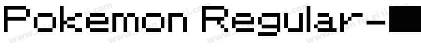 Pokemon Regular字体转换